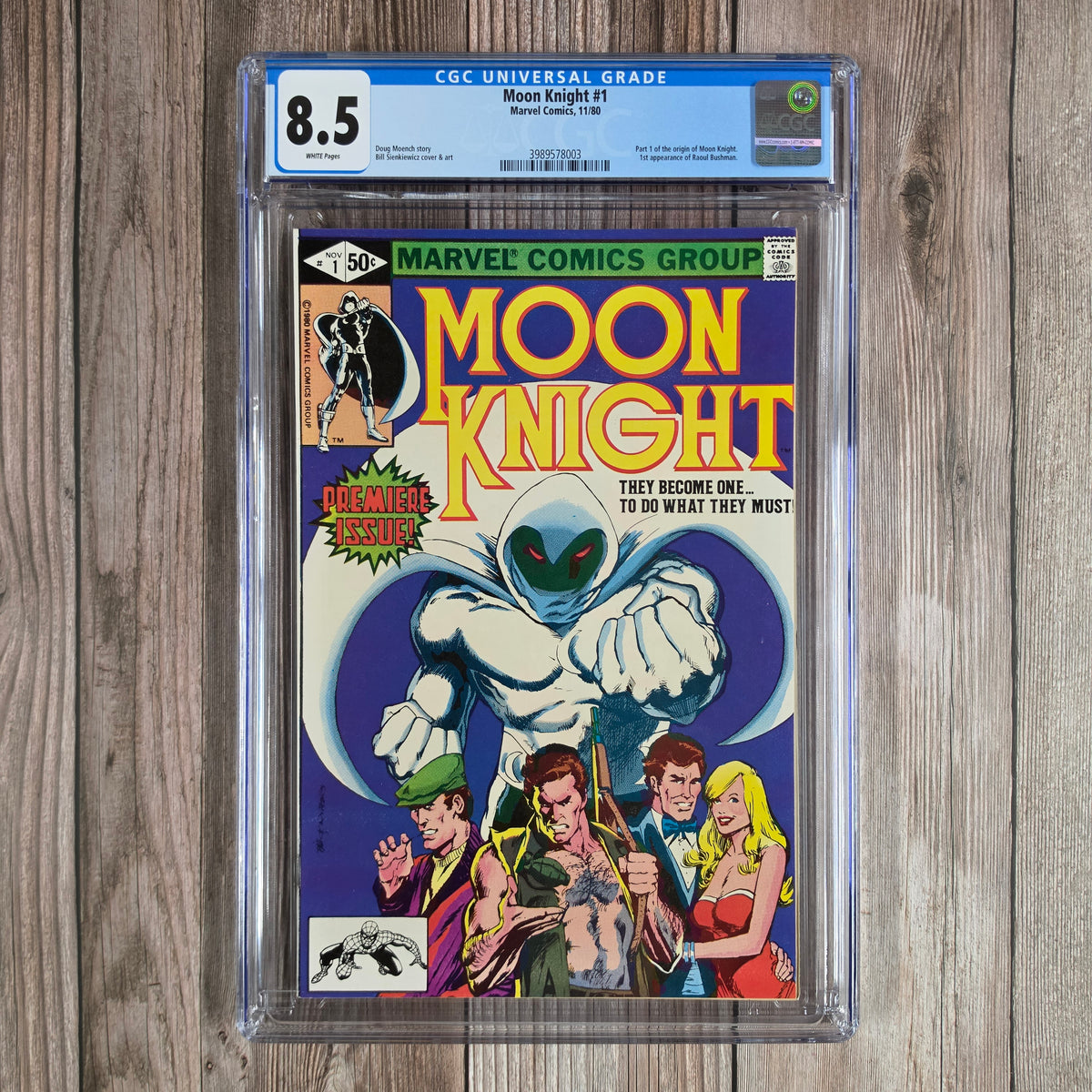 Moon Knight #1 CGC 8.5 WP First ongoing Moon Knight title series