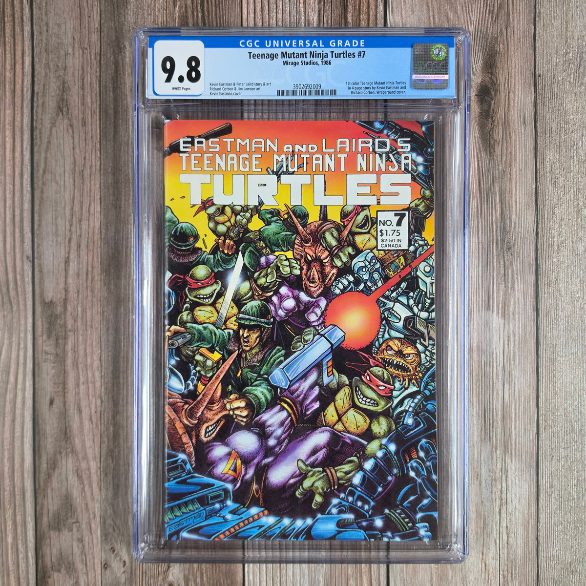 Teenage Mutant Ninja Turtles #7 CGC 9.8 WP Origin of the Teenage