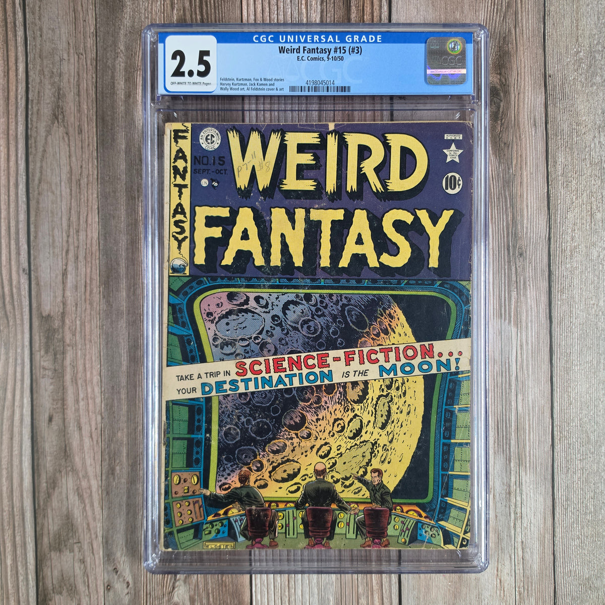 Weird Fantasy #15 CGC 2.5 Iconic pre-code science fiction artwork