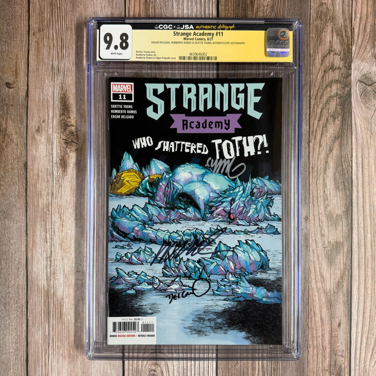 Strange Academy #11 CGC 9.8 WP Authenticated Signature of Edgar