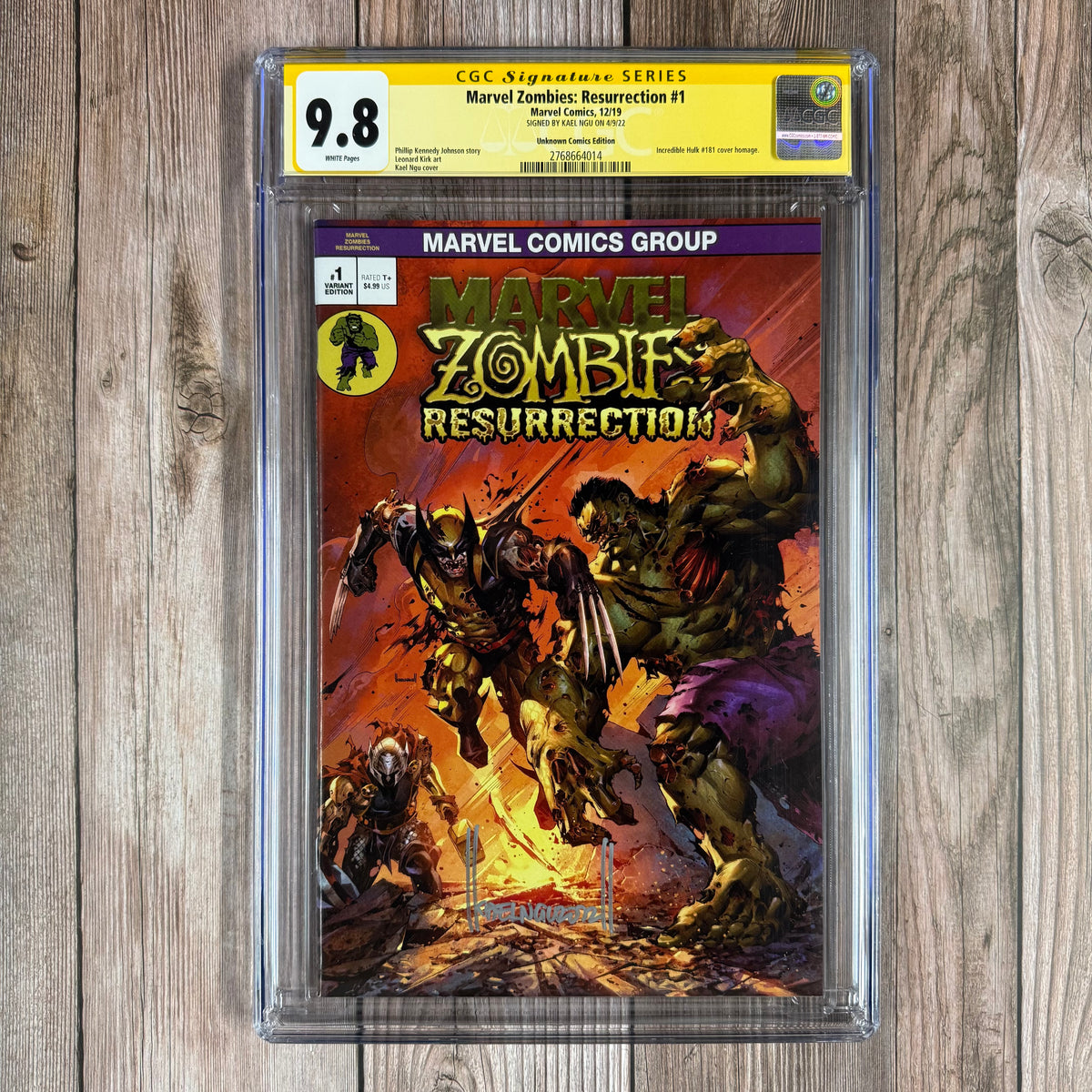 Marvel Zombies: Resurrection #1 CGC 9.8 WP SS Signed by Kael Ngu