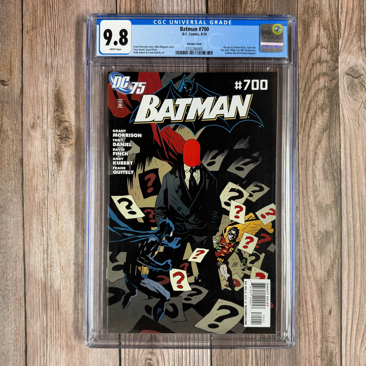 Batman #700 CGC 9.8 WP 1:25 Variant Cover Art by Mike Mignola