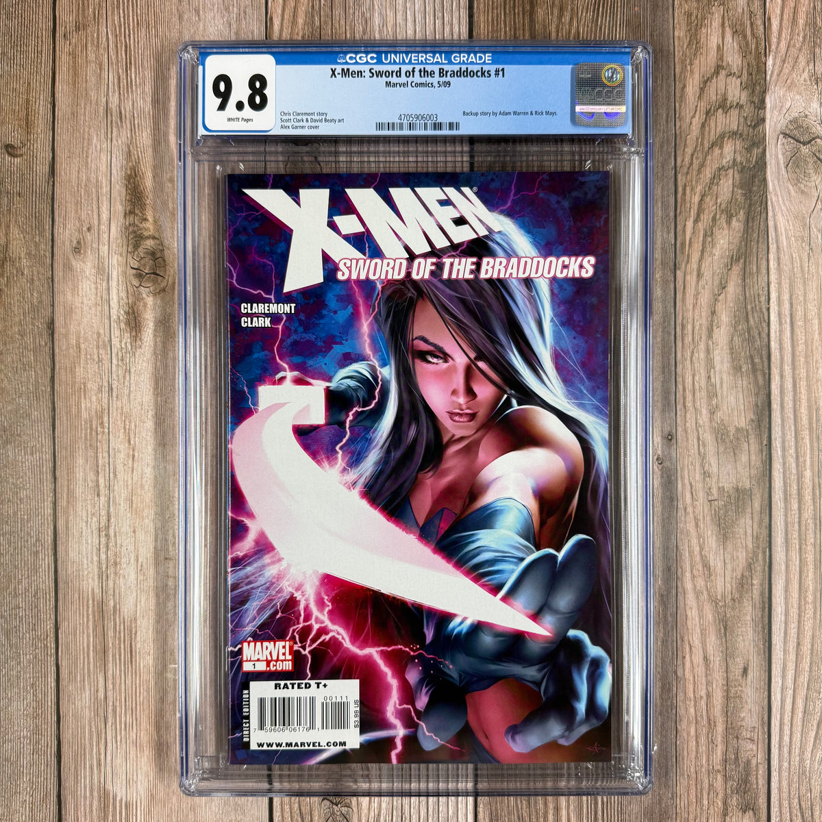 X-Men: Sword of the Braddocks #1 CGC 9.8 WP Cover Art by Alex