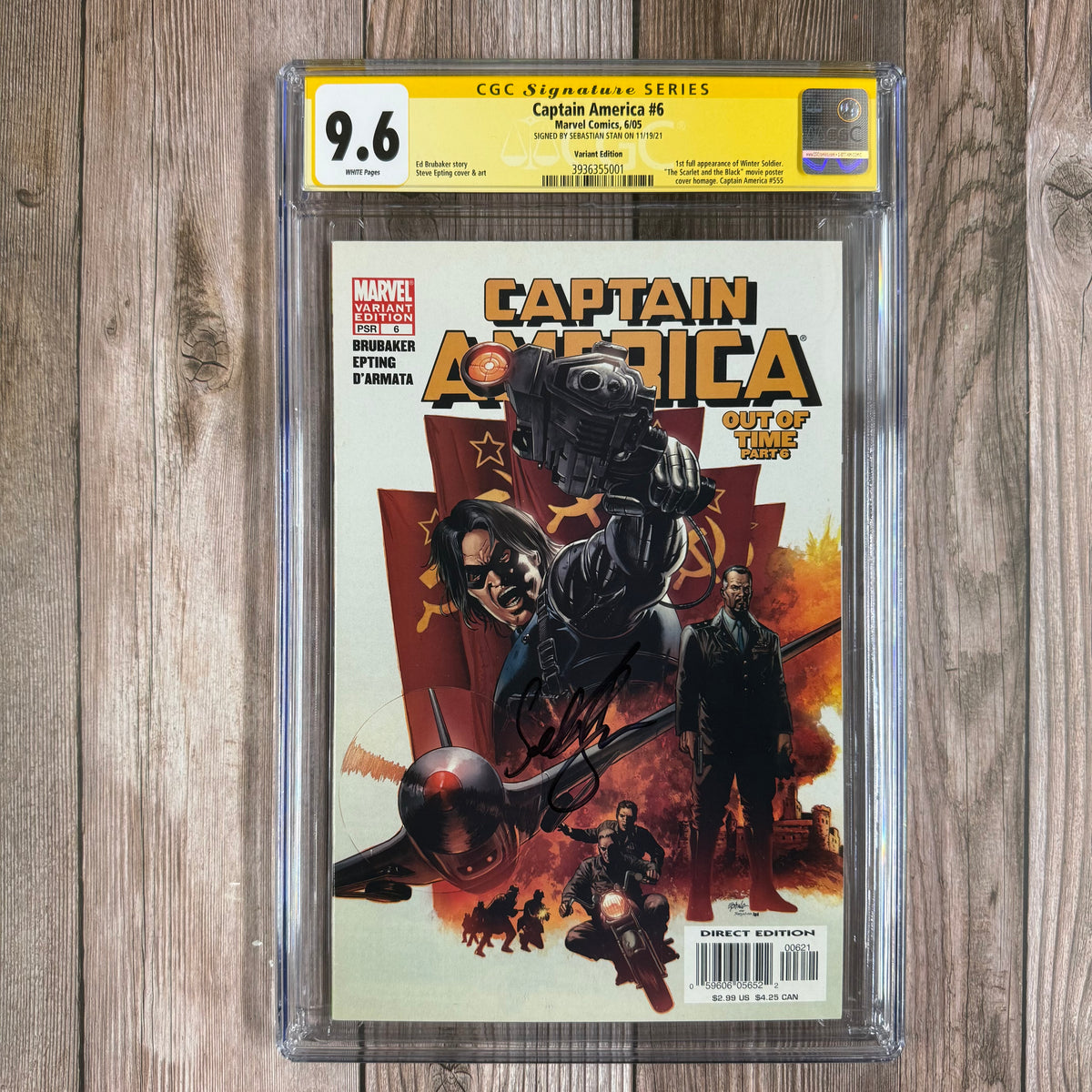 Benedict Cumberbatch 直筆サイン CGC SS 9.6 Captain America #6 CGC 9.6 WP SS Signed by Sebastian Stan 1st Full