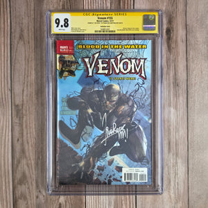 Venom #155 CGC 9.8 WP SS Signed & "Live Rock" Inscribed by Francesco Mattina Lenticular Cover, Kraven Cameo, Amazing Spider-Man #546 Homage (Cert 2001)