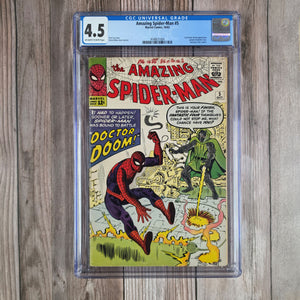 Amazing Spider-Man #5 CGC 4.5 1st Spider-Man vs Doctor Doom (Cert 1004)