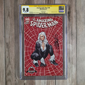 Amazing Spider-Man #799 CGC 9.8 WP SS Signed by Frank Cho Frank Cho Variant Cover A, Frankie's Comics Exclusive (Cert 0006)