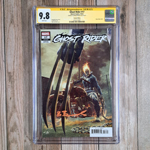 Ghost Rider #17 CGC 9.8 SS Bjorn Barends, Promotional teaser featuring Hellverine (cert3001)