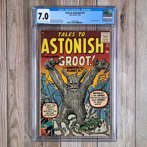 Tales to Astonish #13 CGC 7.0 1st appearance of Groot, an alien resembling a tree (cert 9005) *Trade Avail.