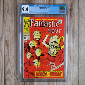 Fantastic Four #75 CGC 9.4 Classic cover art by Jack Kirby (cert 1003)