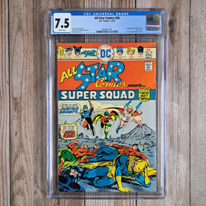 All-Star Comics #58 CGC 7.5 1st appearance of Power Girl, a Kryptonian cousin of Earth-2 Superman (cert 1001)