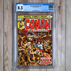 Conan the Barbarian #24 CGC 8.5 1st cover and 2nd appearance of Red Sonja (cert 3012)*