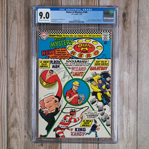 House of Mystery #160 CGC 9.0 1st appearance of Plastic Man in the Silver Age - Robby Reed uses the Dial H for Hero device to transform into Plastic Man (cert 3005)