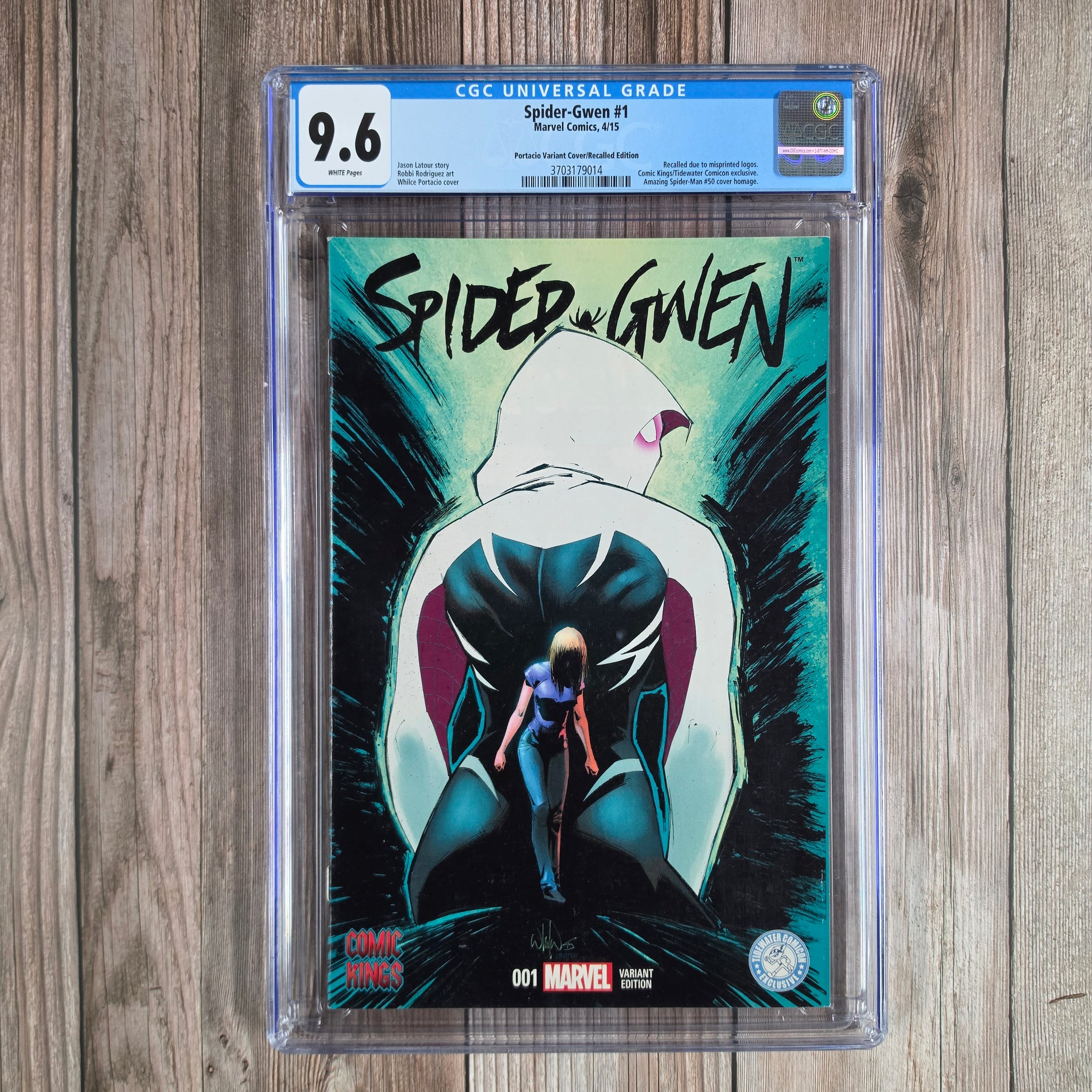 Spider-Gwen #1 CGC 9.6 Premiere issue of the first Spider-Gwen