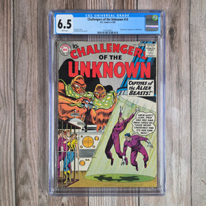 Challengers of the Unknown #14 CGC 6.5 1st appearance and origin of Multi-Man (cert 4013)