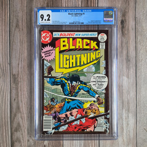 Black Lightning #1 CGC 9.2 1st appearance and origin of Black Lightning (cert 7023)