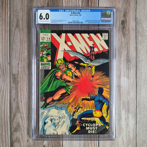 X-Men #54 CGC 6.0 1st appearance and origin of Alex Summers, later becomes Havok in X-Men #56 (cert 3004)