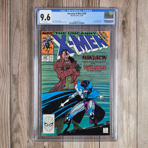 Uncanny X-Men #256 CGC 9.6 WP Debut of classic Psylocke costume (cert 5018)