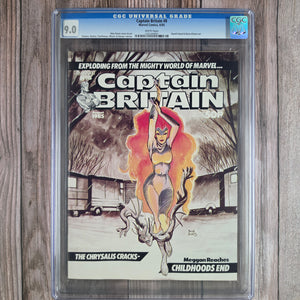 Captain Britain #8 CGC 9.0 WP Origin of Meggan (cert 9001)