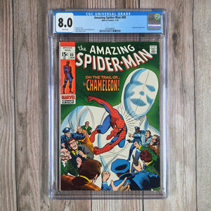 Amazing Spider-Man #80 CGC 8.0 WP Chameleon appearance (cert 6001)