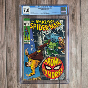 Amazing Spider-Man #79 CGC 7.0 2nd appearance of Prowler (cert 8014)