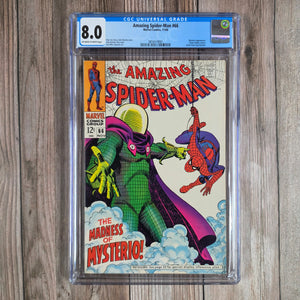 Amazing Spider-Man #66 CGC 8.0 Mysterio appearance, Green Goblin cameo, Letter from Cary Burkett (cert 9001)