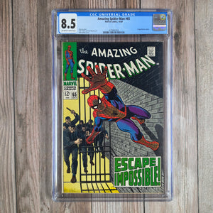 Amazing Spider-Man #65 CGC 8.5 Foggy Nelson cameo (cert 3002)