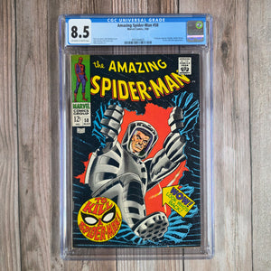 Amazing Spider-Man #58 CGC 8.5 Professor Spencer Scythe, Spider-Slayer, Ka-Zar and Zabu appearance (cert 4005)