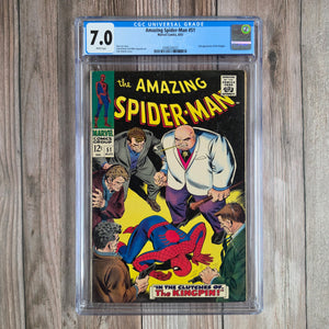 Amazing Spider-Man #51 CGC 7.0 WP 1st appearance of Robbie Robertson, a mentor to Peter Parker at the Daily Bugle and a foil to J. Jonah Jameson (cert 6023)