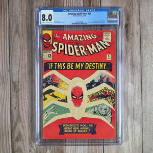 Amazing Spider-Man #31 CGC 8.0 1st appearance of Gwen Stacy (cert 3008)