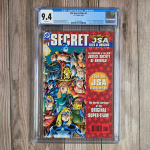JSA Secret Files #1 CGC 9.4 WP 1st appearance of the second Hawkgirl, Kendra Saunders (cert 6009)