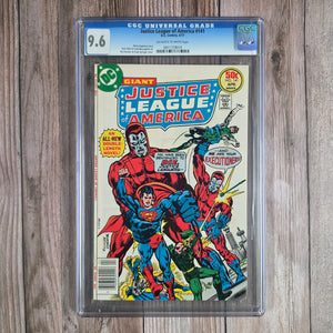 Justice League of America #141 CGC 9.6 News Stand 1st team appearance and origin of the Manhunters, an android law enforcement agency (cert 9019)