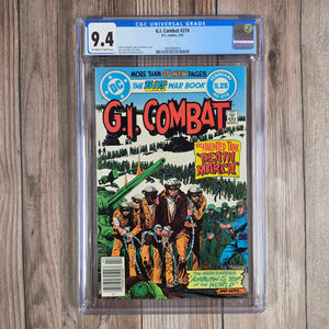 G.I. Combat #274 CGC 9.4 News Stand Cameo appearance of The Monitor, face obscured in shadows (cert 3014)