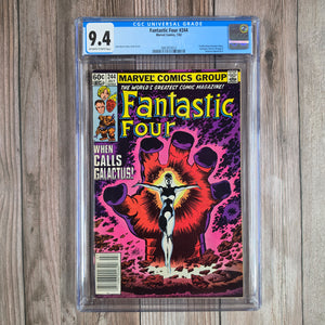 Fantastic Four #244 CGC 9.4 Newsstand 1st appearance of Frankie Raye as the second Nova, becomes a Herald of Galactus (cert 2012)