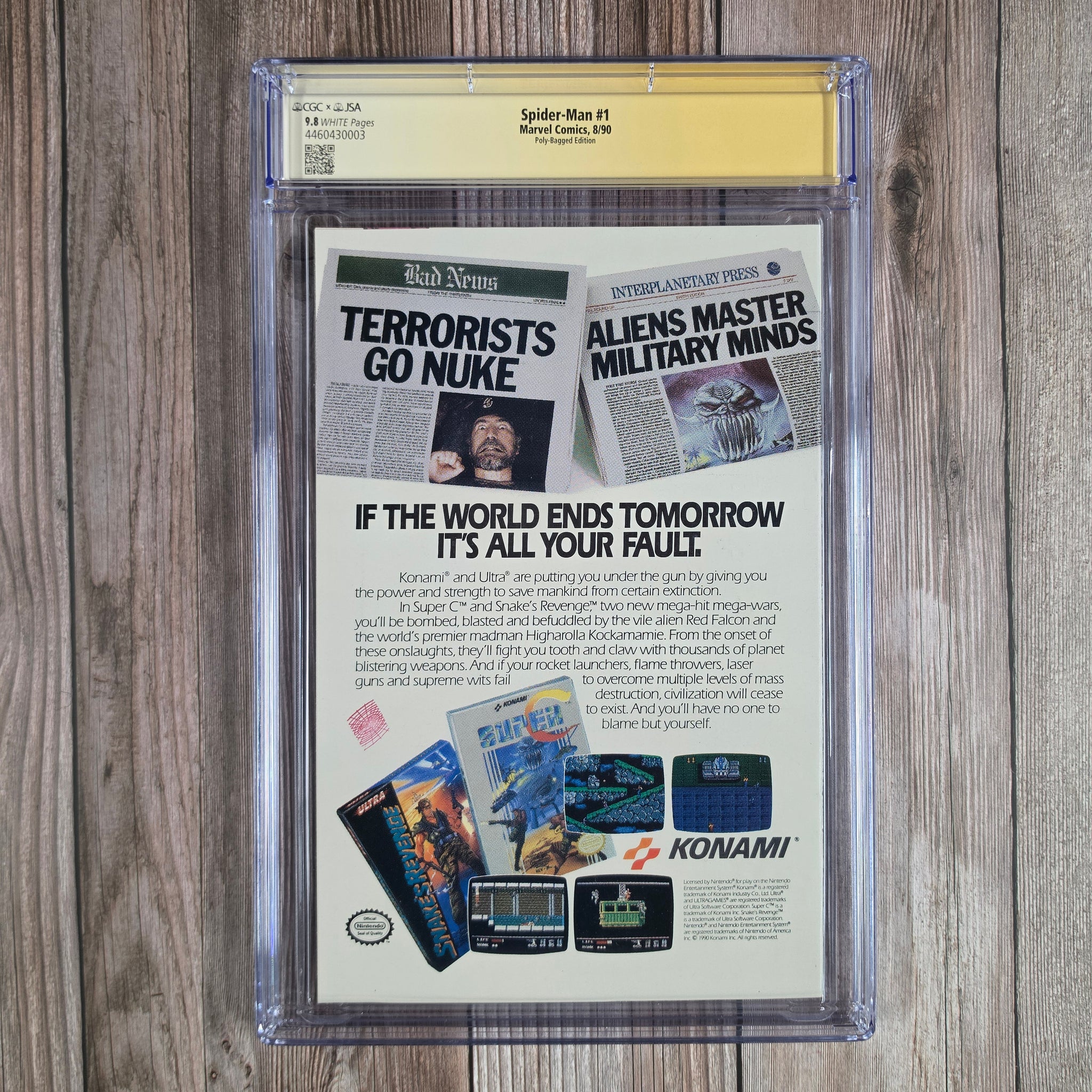 プレストマンページ Spider-Man #1 CGC 9.8 WP SS Todd McFarlane, Premiere issue of the