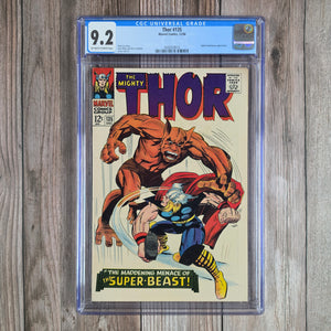Thor #135 CGC 9.2 First time Thor refers to his hammer as Mjolnir (cert 9014)
