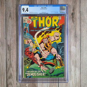 Thor #192 CGC 9.4 Silver Surfer cameo on last page (cert 3018)