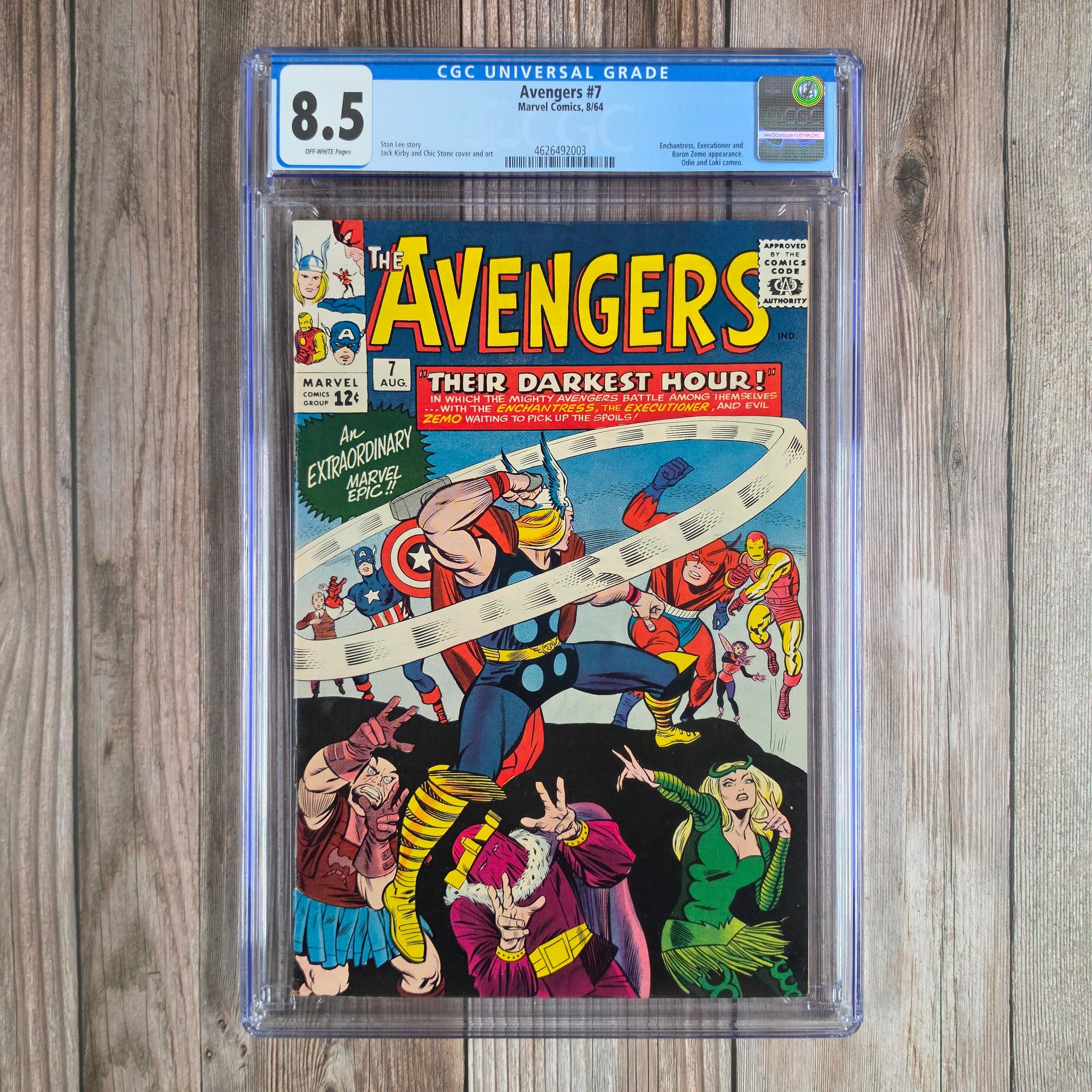 Avengers #7 CGC 8.5 1st appearance of Rick Jones as Bucky Barnes