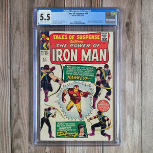 Tales of Suspense #57 CGC 5.5 1st appearance and origin of Hawkeye (cert 3002)