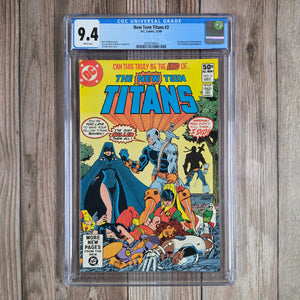New Teen Titans #2 CGC 9.4 WP 1st appearance of Deathstroke the Terminator (Slade Wilson) (cert 4014)