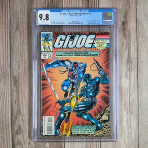 G.I. Joe, A Real American Hero #150 CGC 9.8 WP Issue published late in the series, fewer copies ordered by retailers (cert 5011)