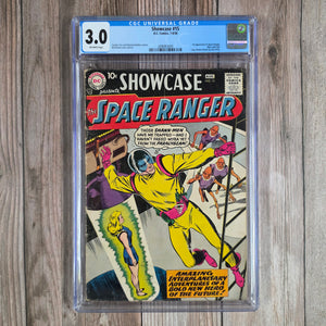 Showcase #15 CGC 3.0 1st appearance of Space Ranger, Myra Mason and Cryll (cert 3005)