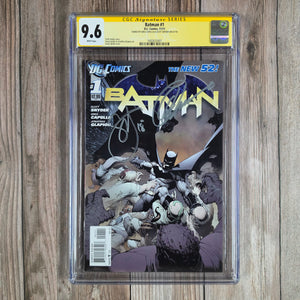 Batman #1 CGC 9.6 SS Greg Capullo, Scott Snyder, Premiere issue of the second standalone Batman title (cert 2007)