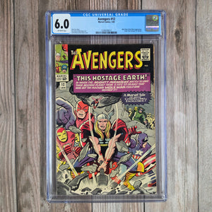 Avengers #12 CGC 6.0 Fan letter from George R.R. Martin, Game of Thrones, at 16 years old (cert 6013)