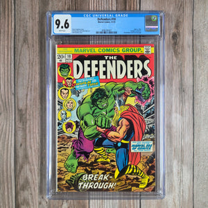 Defenders #10 CGC 9.6 WP "Avengers/Defenders War" part 6 (cert 0007)
