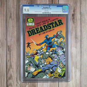 Dreadstar #1 CGC 9.6 WP Debut issue that kicked off the Epic Comics, an imprint of Marvel (cert 3008)