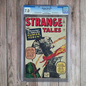 Strange Tales #101 CGC 7.0 1st Solo Human Torch Story Since 1954, Origin of Fantastic Four Retold (Cert 6013)