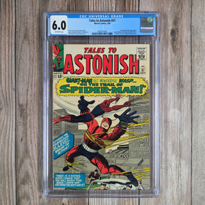 Tales to Astonish #57 CGC 6.0 Crossover issue featuring Spider-Man, Giant-Man and the Wasp (Cert 1002)