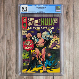 Tales to Astonish #84 CGC 9.2 Sub-Mariner Cameo in Hulk Story (Cert 3008)