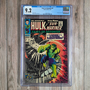 Tales to Astonish #97 CGC 9.2 COOL Cover art by Marie Severin and Herb Trimpe (Cert 1018)